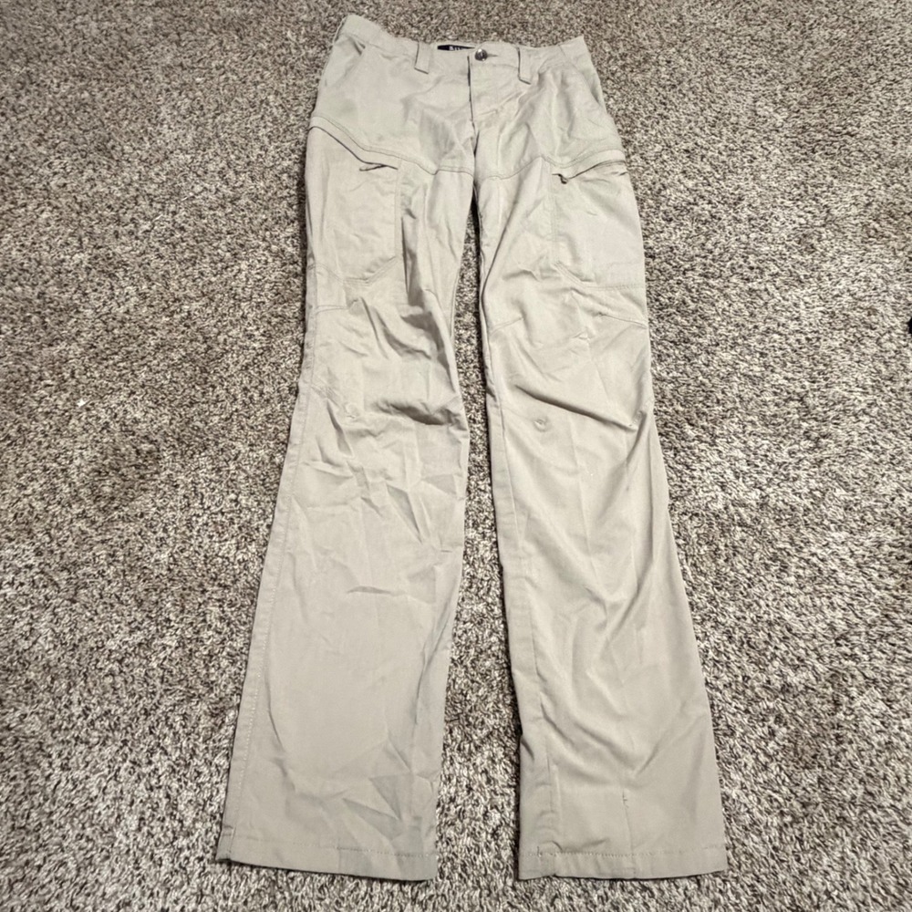 5.11 Tactical Women 6 Long Khaki Cargo Pants Utility Hiking Trouser Multi-Pocket